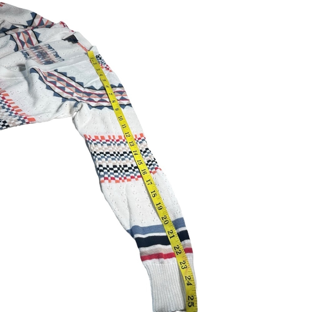 Pendleton Aztec Eyelet Button Cardigan Size Xs Li… - image 6